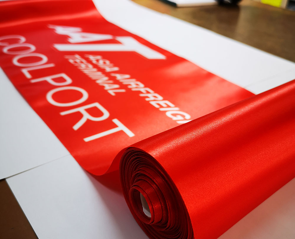 航空貨運站開幕剪綵絲帶訂製 Air Freight Terminal Opening Ceremony Ribbon