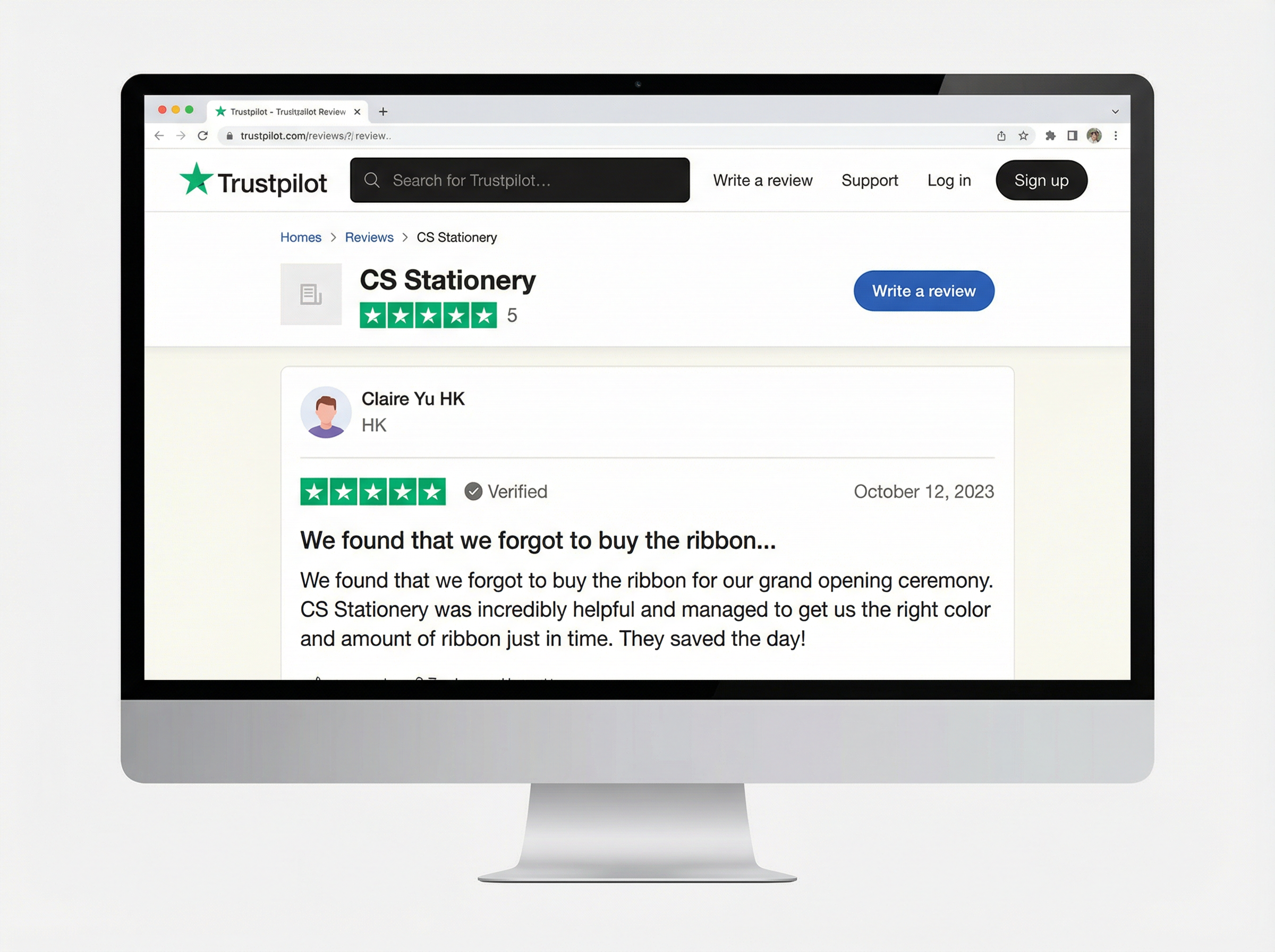 Trustpilot 真實評價截圖 1