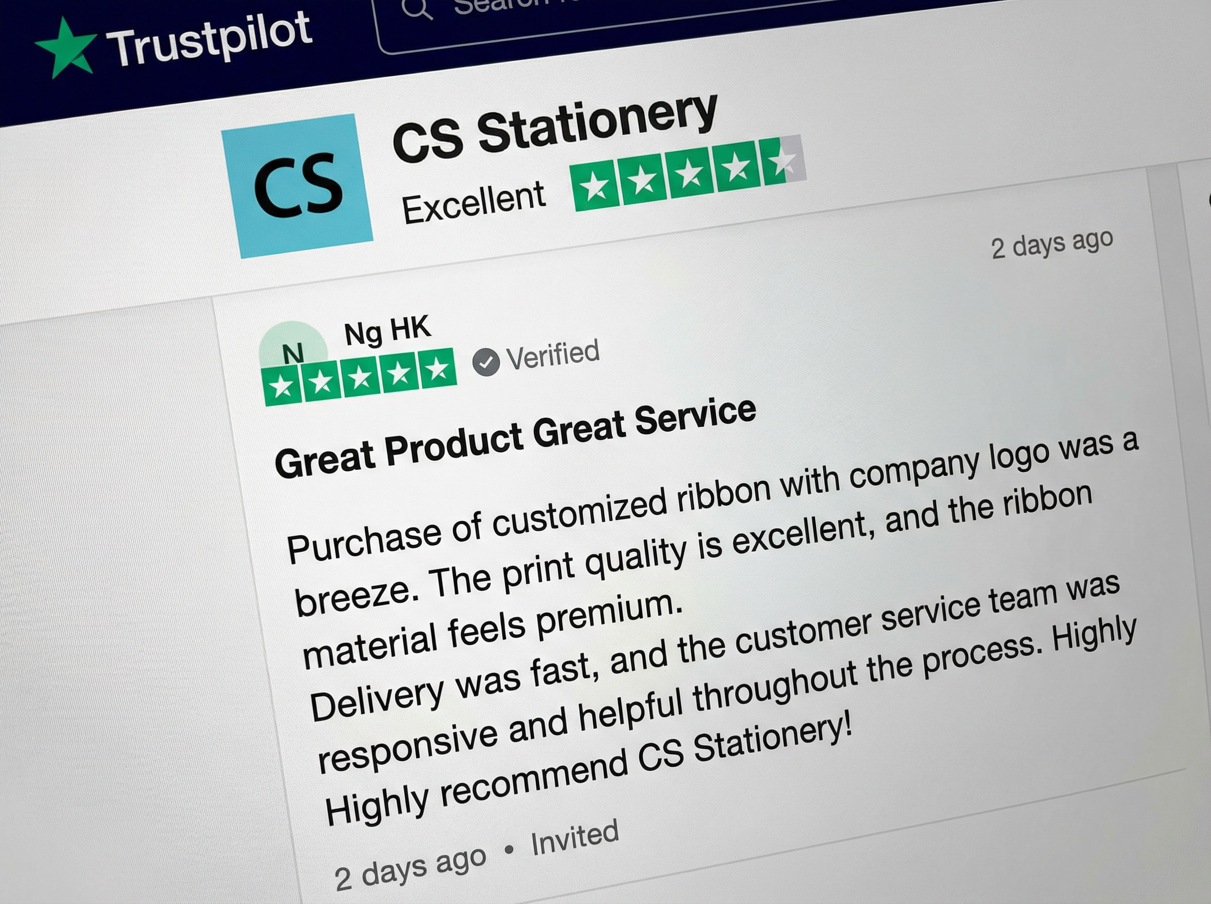 Trustpilot 真實評價截圖 2